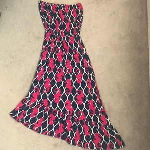 Escapada Long Seahorse Dress